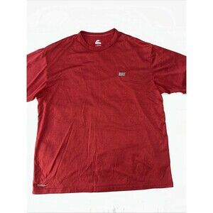 Nike Vintage Embroidered Training T Shirt Mens L Red Athletic